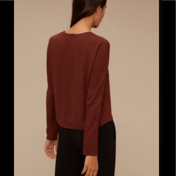 Aritzia Babaton Arturo blouse shirt S - Picture 2 of 8